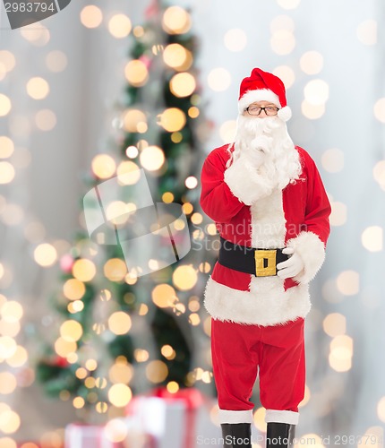 Image of man in costume of santa claus