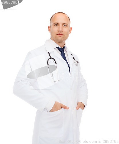 Image of male doctor with stethoscope