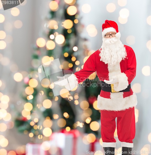 Image of man in costume of santa claus