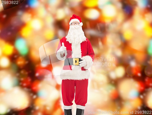 Image of man in costume of santa claus