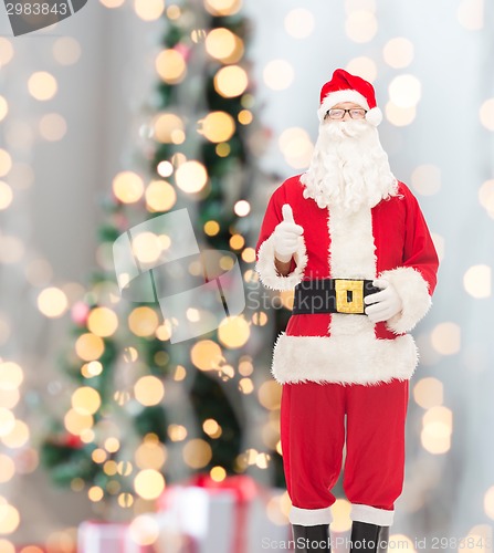 Image of man in costume of santa claus