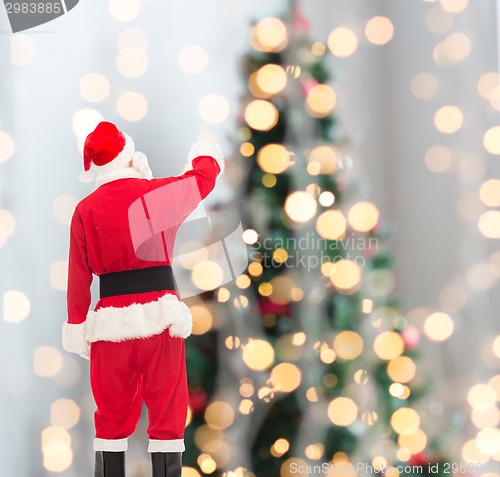 Image of man in costume of santa claus
