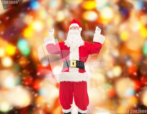 Image of man in costume of santa claus