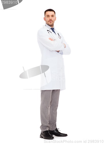 Image of male doctor with stethoscope