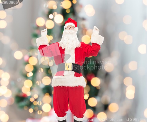 Image of man in costume of santa claus