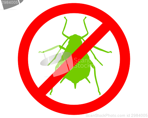 Image of Aphid prohibition sign