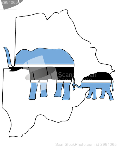 Image of Botswana elephants