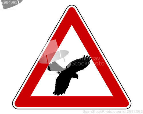 Image of Bird swoop warning sign