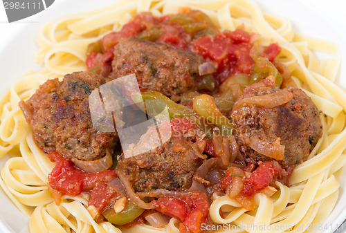 Image of Meatball meal closeup