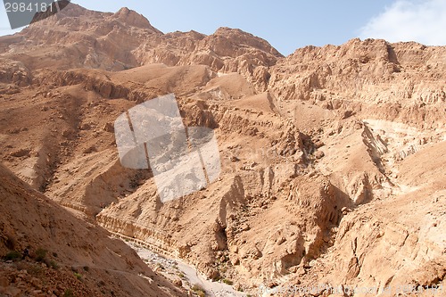 Image of Hiking in stone desert middle east adventure