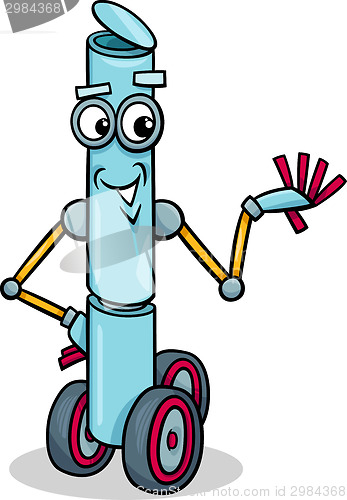 Image of fanatasy robot cartoon illustration