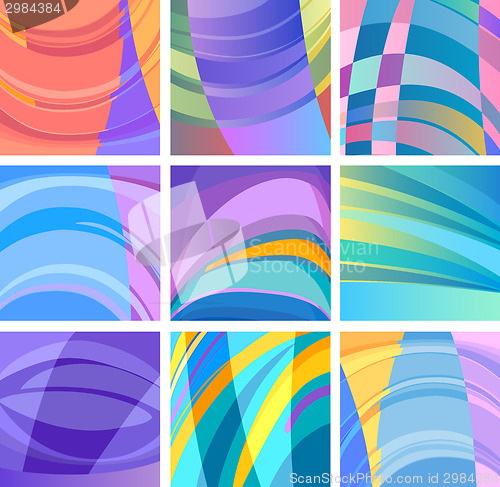 Image of background modern abstract design set