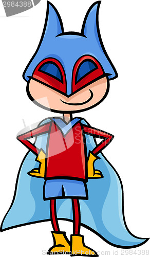 Image of superhero boy cartoon illustration