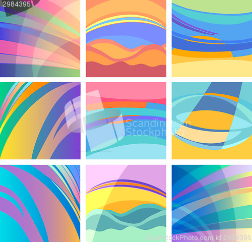 Image of background abstract pastel design set