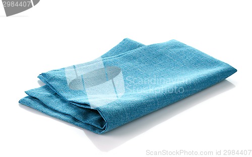 Image of blue cotton napkin