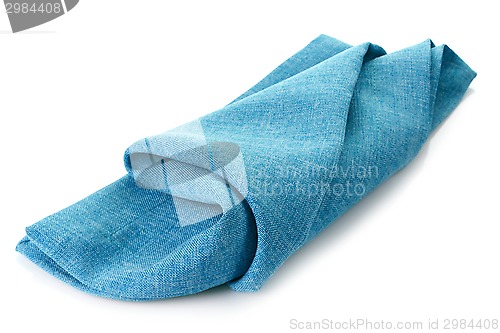 Image of blue cotton napkin