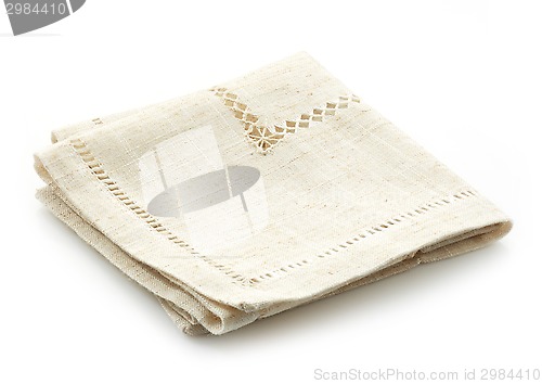 Image of folded linen napkin