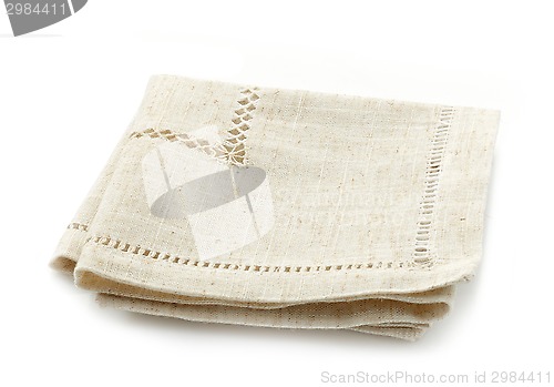 Image of folded linen napkin