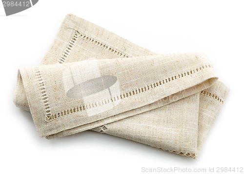 Image of folded linen napkin