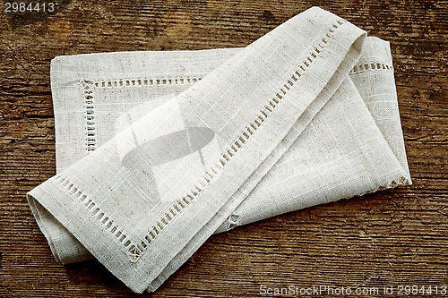 Image of folded linen napkin