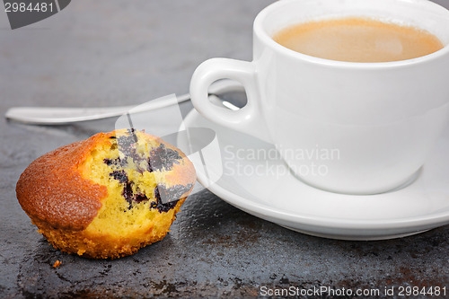 Image of Homemade cake and a mug of coffee