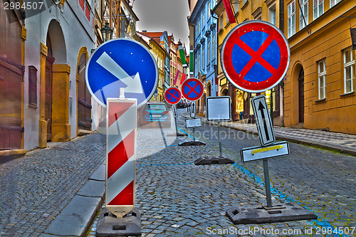 Image of Road signs in Prague