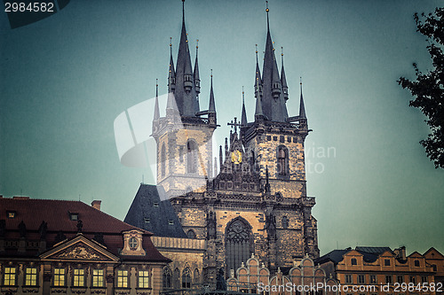 Image of The Church of Mother of God in front of Týn