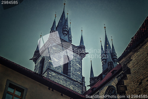 Image of The Church of Mother of God in front of Týn