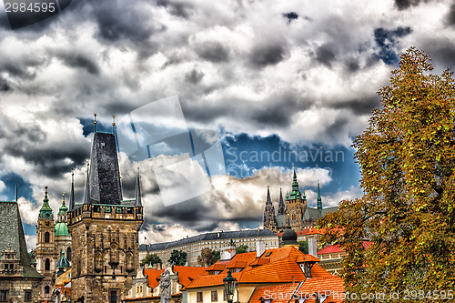 Image of view from Charles Bridge in Prague