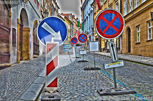 Image of Road signs in Prague