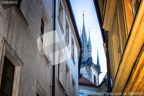 Image of The Church of Mother of God in front of Týn