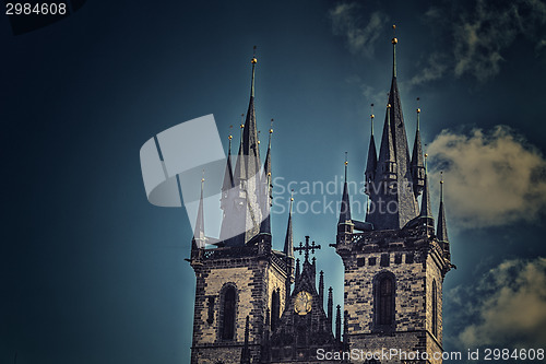 Image of The Church of Mother of God in front of Týn