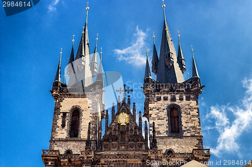 Image of The Church of Mother of God in front of Týn