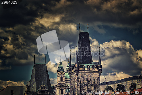 Image of view from Charles Bridge in Prague