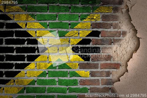 Image of Dark brick wall with plaster - Jamaica