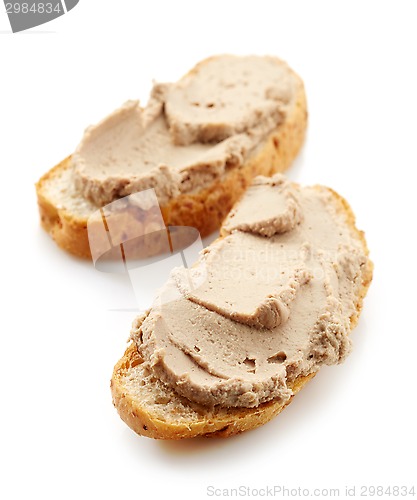 Image of bread with liver pate