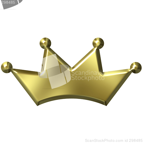 Image of 3D Golden Crown