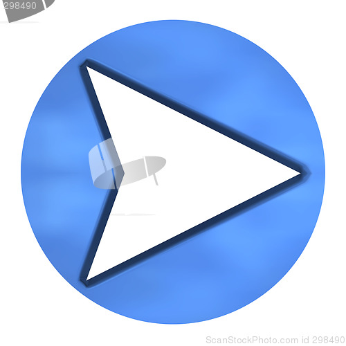 Image of 3D Azure Arrow Button