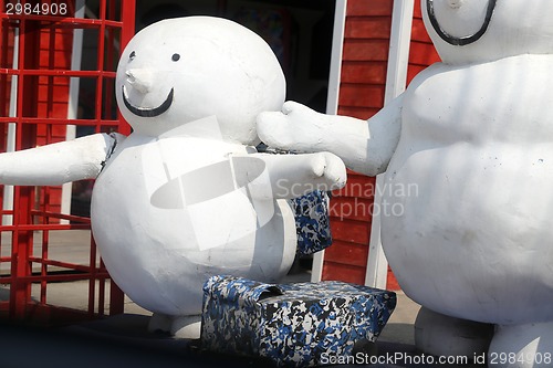 Image of white snowman