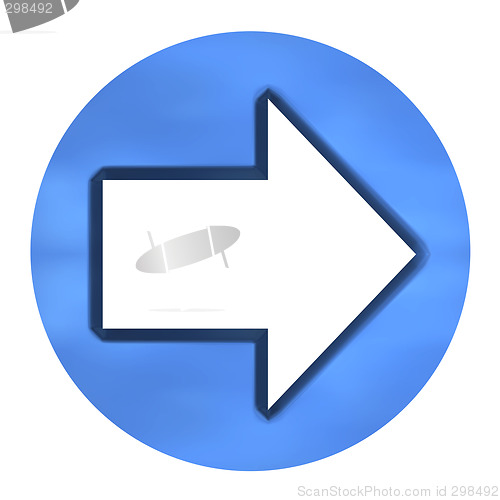 Image of 3D Azure Arrow Button