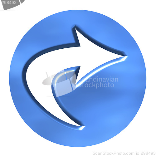 Image of 3D Azure Arrow Button