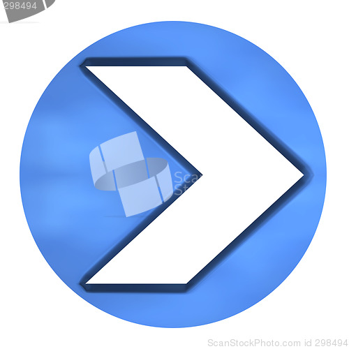 Image of 3D Azure Arrow Button