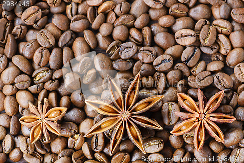 Image of Roasted coffee beans with anise