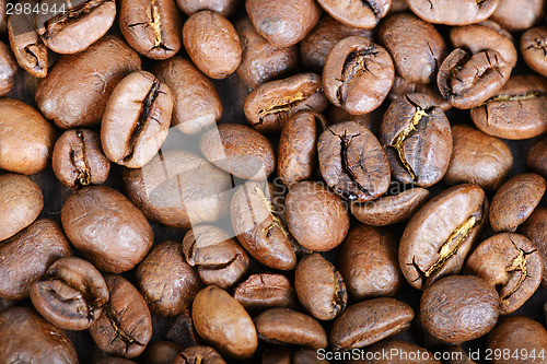 Image of Roasted coffee beans, can be used as a background