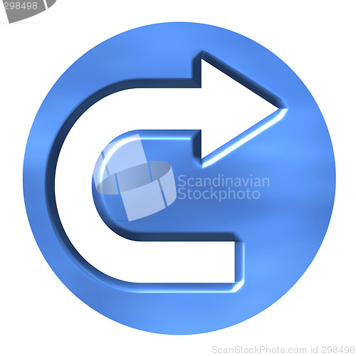 Image of 3D Azure Arrow Button
