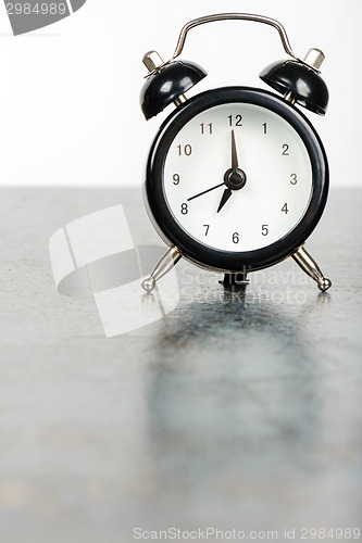 Image of Black alarm clock