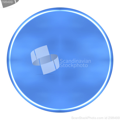 Image of 3D Azure Circular Button