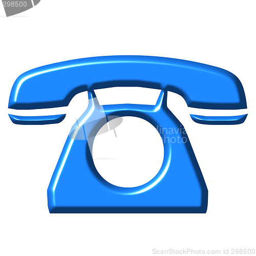 Image of 3D Azure Telephone