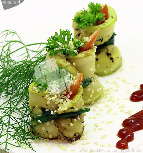 Image of  Zucchini rolls