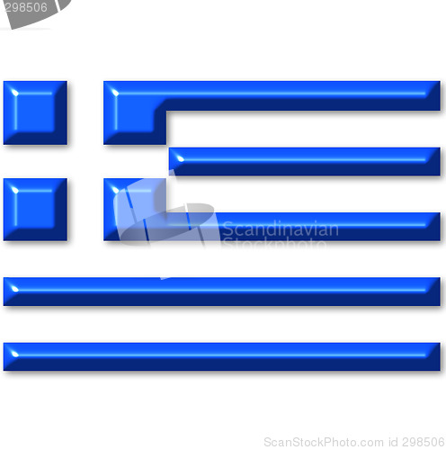 Image of 3D Flag of Greece